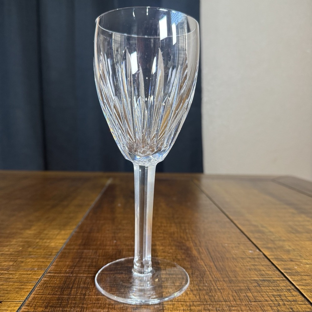 Waterford Crystal Carina Water Wine Glass Goblet 7 7/8" Tall Engraved Signed